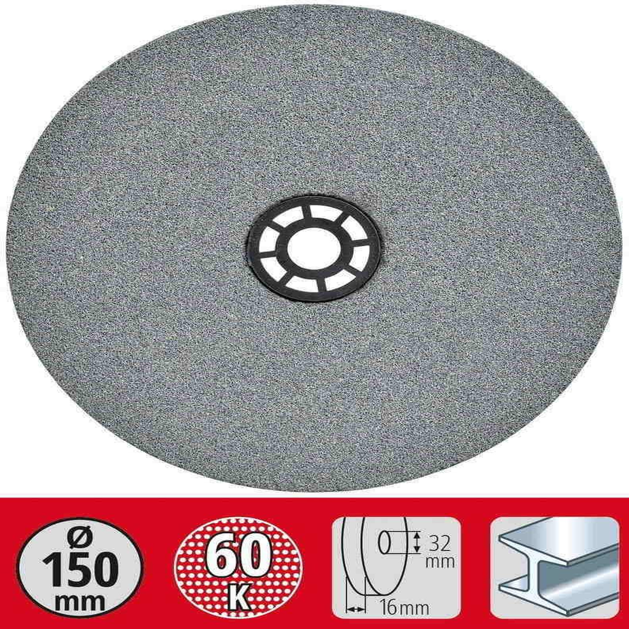 KWB Meule grain fin diamètre 150x12,7x16mm G60