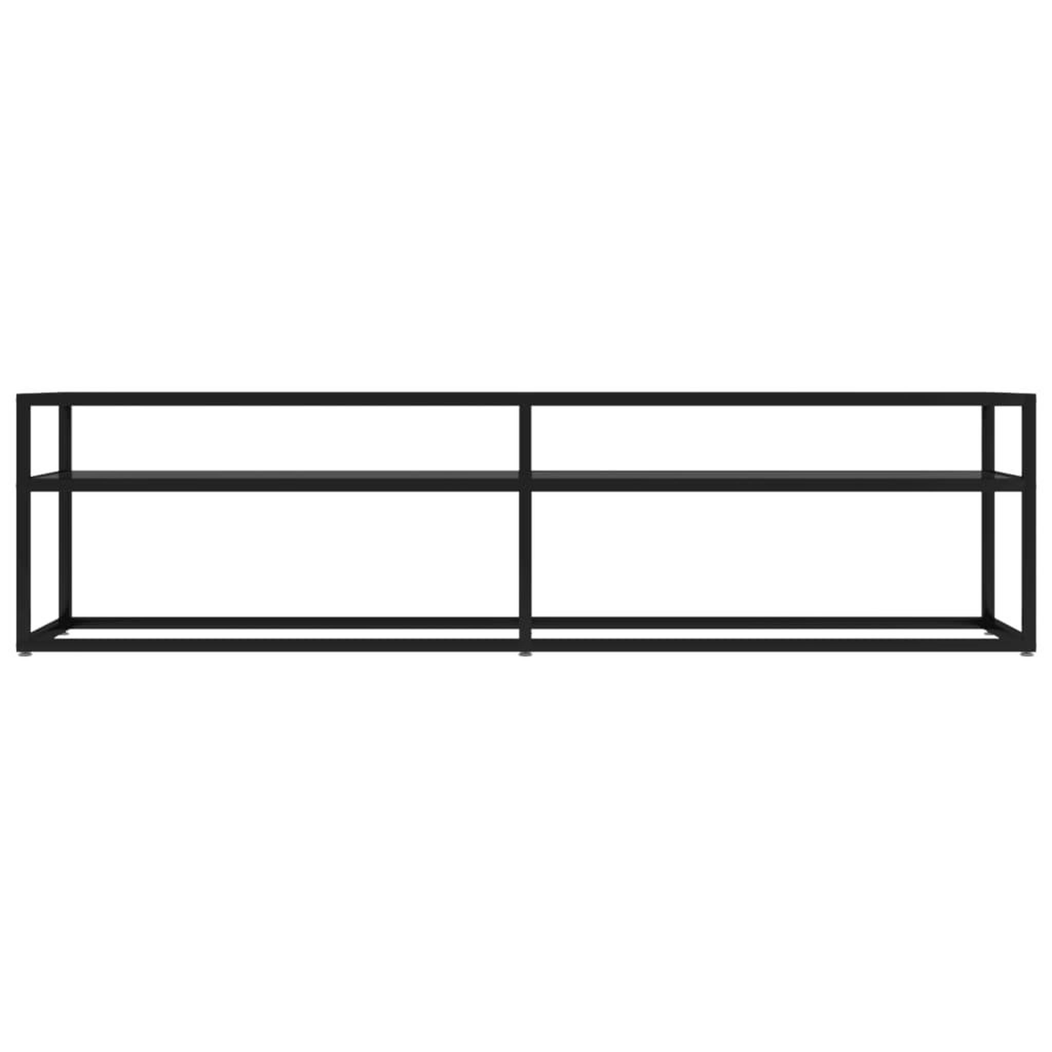 Voir la diapositive 3 : VIDAXL Meuble TV noir 160x40x40,5 cm verre trempe