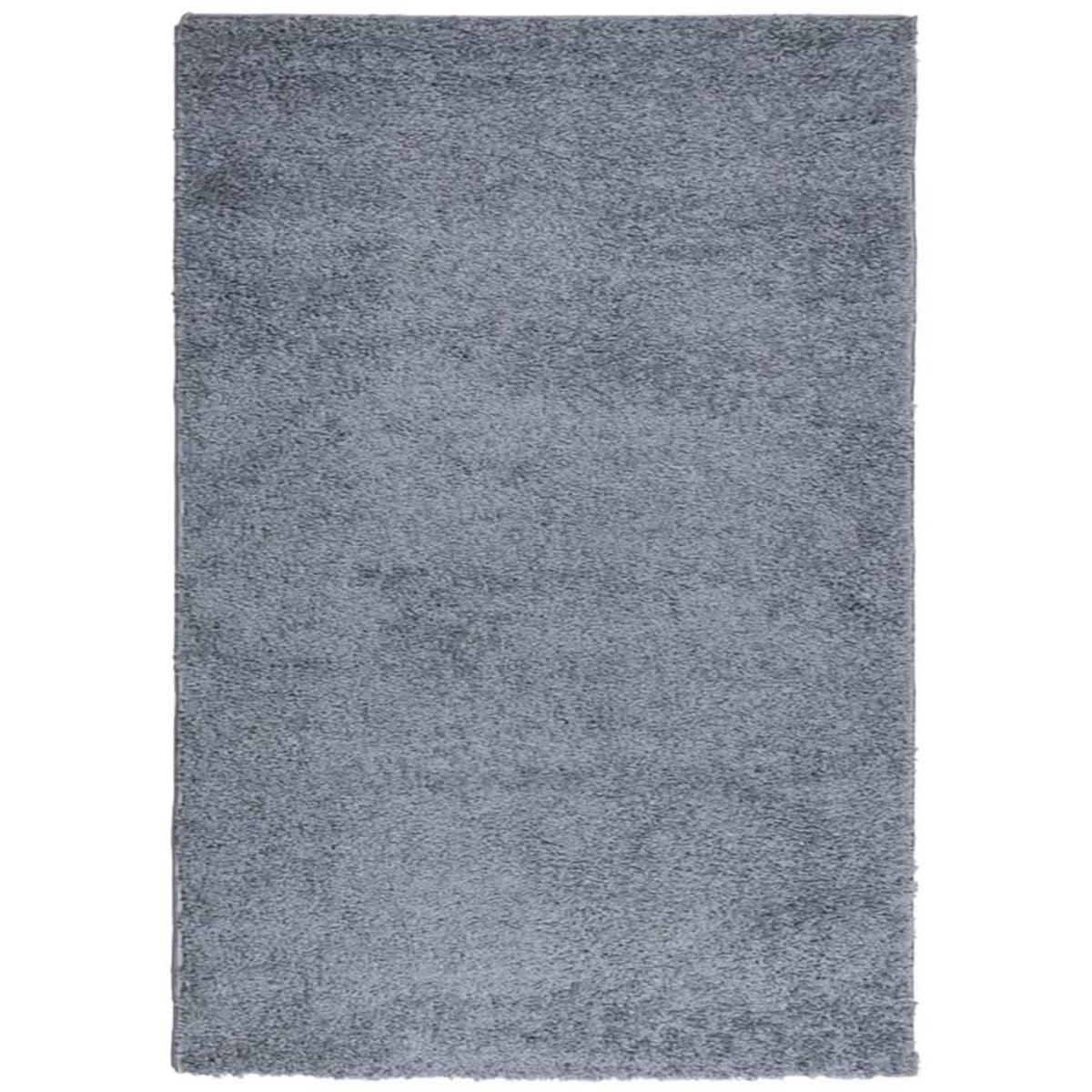 VIDAXL Tapis shaggy PAMPLONA poils longs moderne bleu 140x200 cm