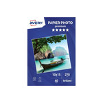AVERY Papier photo 40 Photos brillantes 10x15 270g