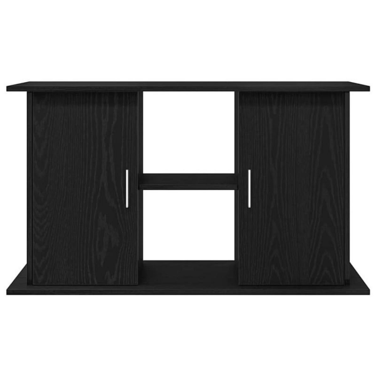 VIDAXL Support d aquarium chêne noir 101x41x58 cm bois d ingénierie