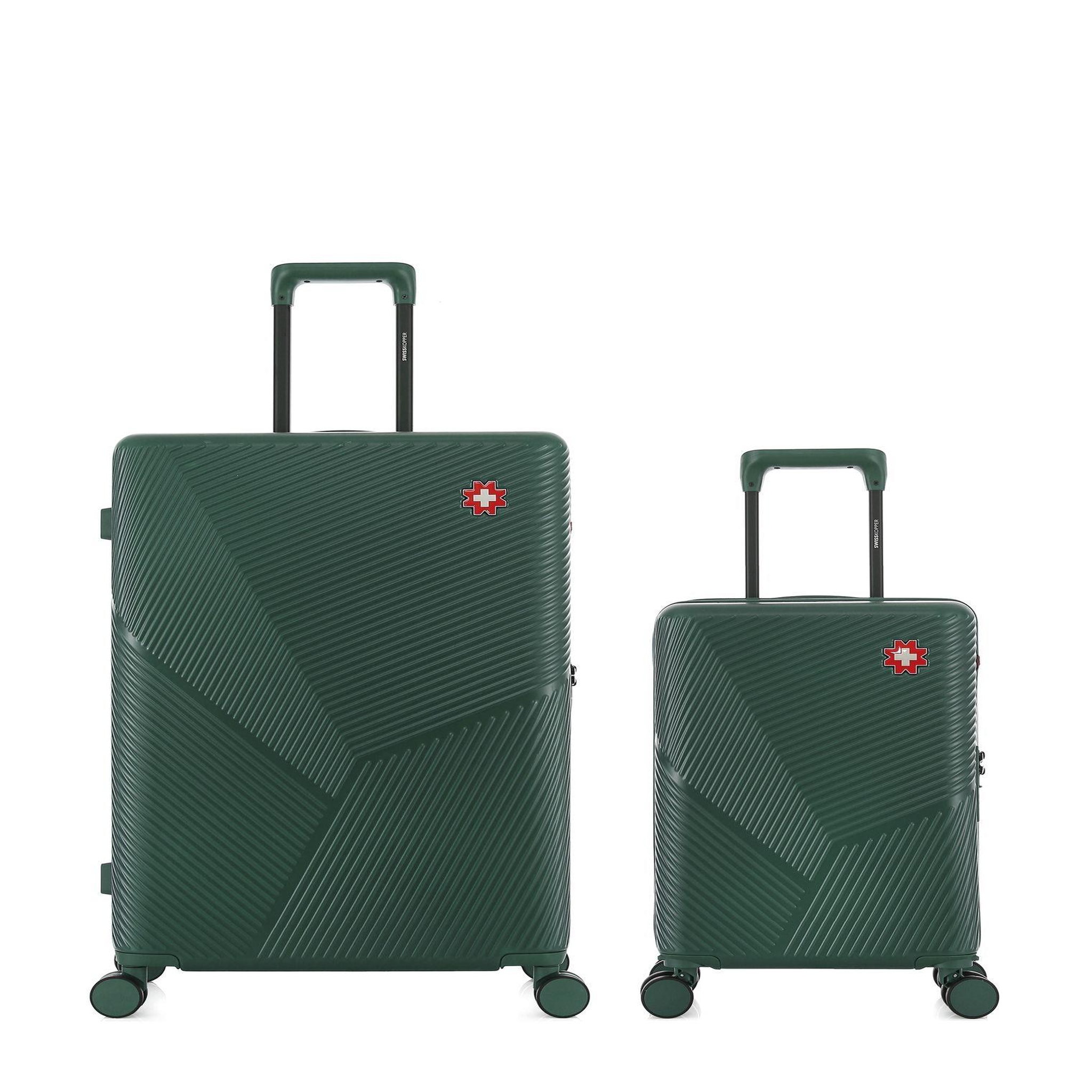 SWISS KOPPER Lot de 2 Valises Rigides Grand Format et Cabine XS FRIBOURG