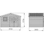 Voir la diapositive 4 : Forest Style Abri de jardin bois - 10,9m² - SHELTY