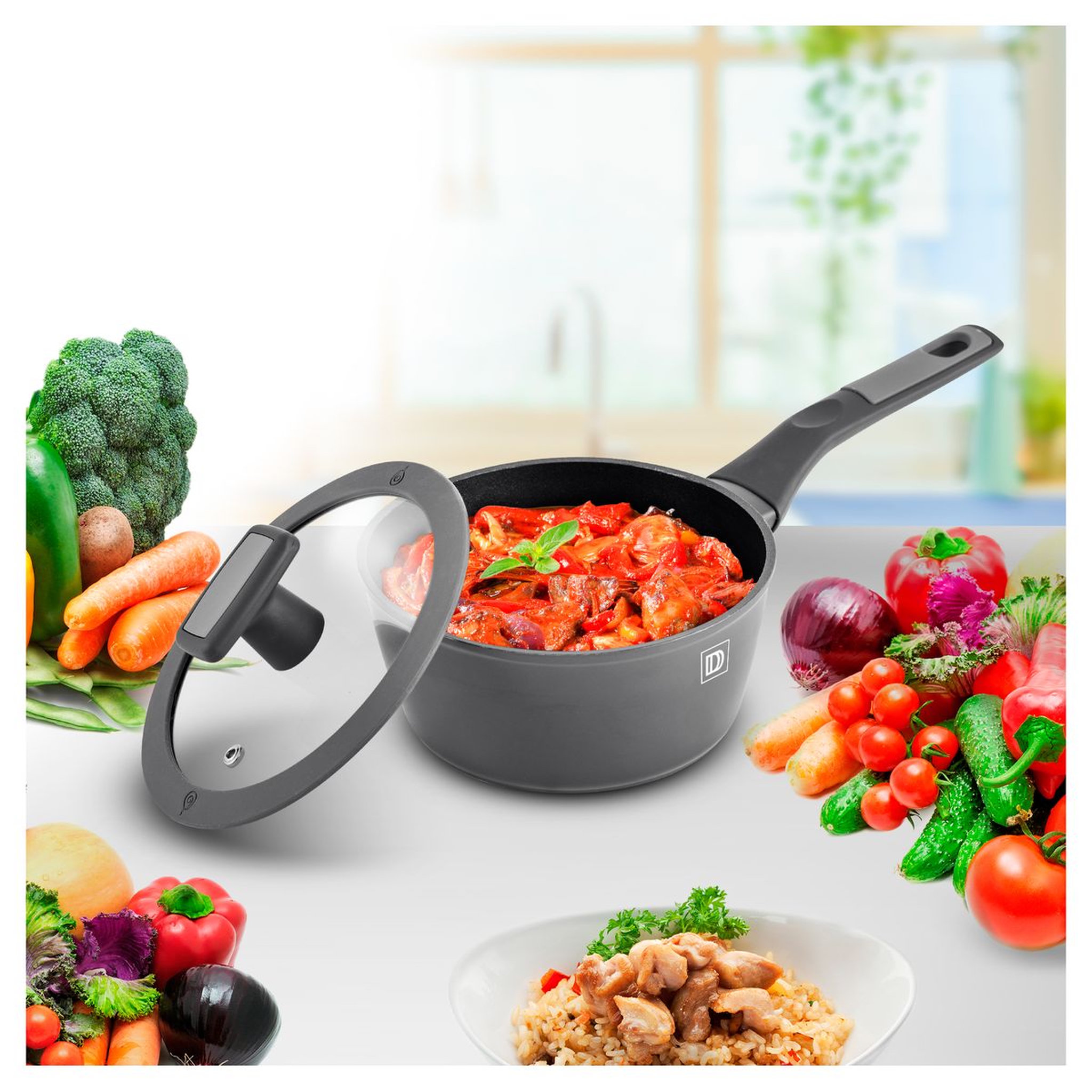 Voir la diapositive 2 : DURAND DUPONT Casserole forgé 18 cm