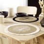 Voir la diapositive 3 : Paris Prix Set de Table Rond en Jute  Mogador  38cm Naturel & Noir