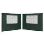 Voir la diapositive 2 : VIDAXL Paroi de tente de reception 2 pcs avec fenetre PE Vert