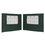 Voir la diapositive 2 : VIDAXL Paroi de tente de reception 2 pcs avec fenetre PE Vert