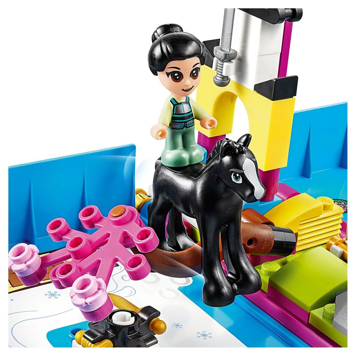 LEGO Princesses Disney 43174-Les Aventures de Mulan dans un Livre de Contes