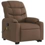 Voir la diapositive 4 : VIDAXL Fauteuil de massage inclinable Marron Tissu