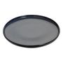 Voir la diapositive 2 : SECRET DE GOURMET Lot de 6 Assiettes Plates  Terre Inconnue  27cm Bleu