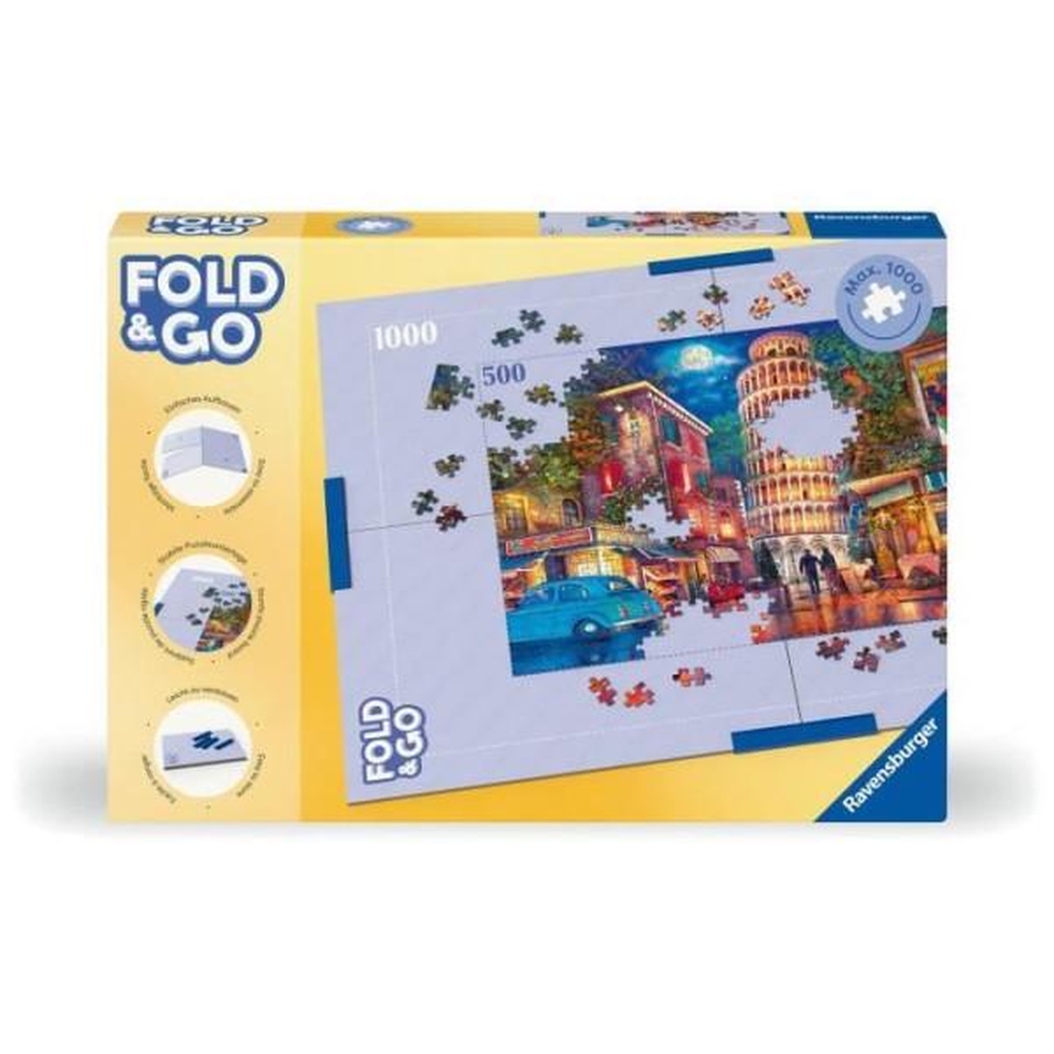 RAVENSBURGER Plateau de puzzle - ravensburger - 17971 - pliable - pour 1000 pieces - pinces de fixation
