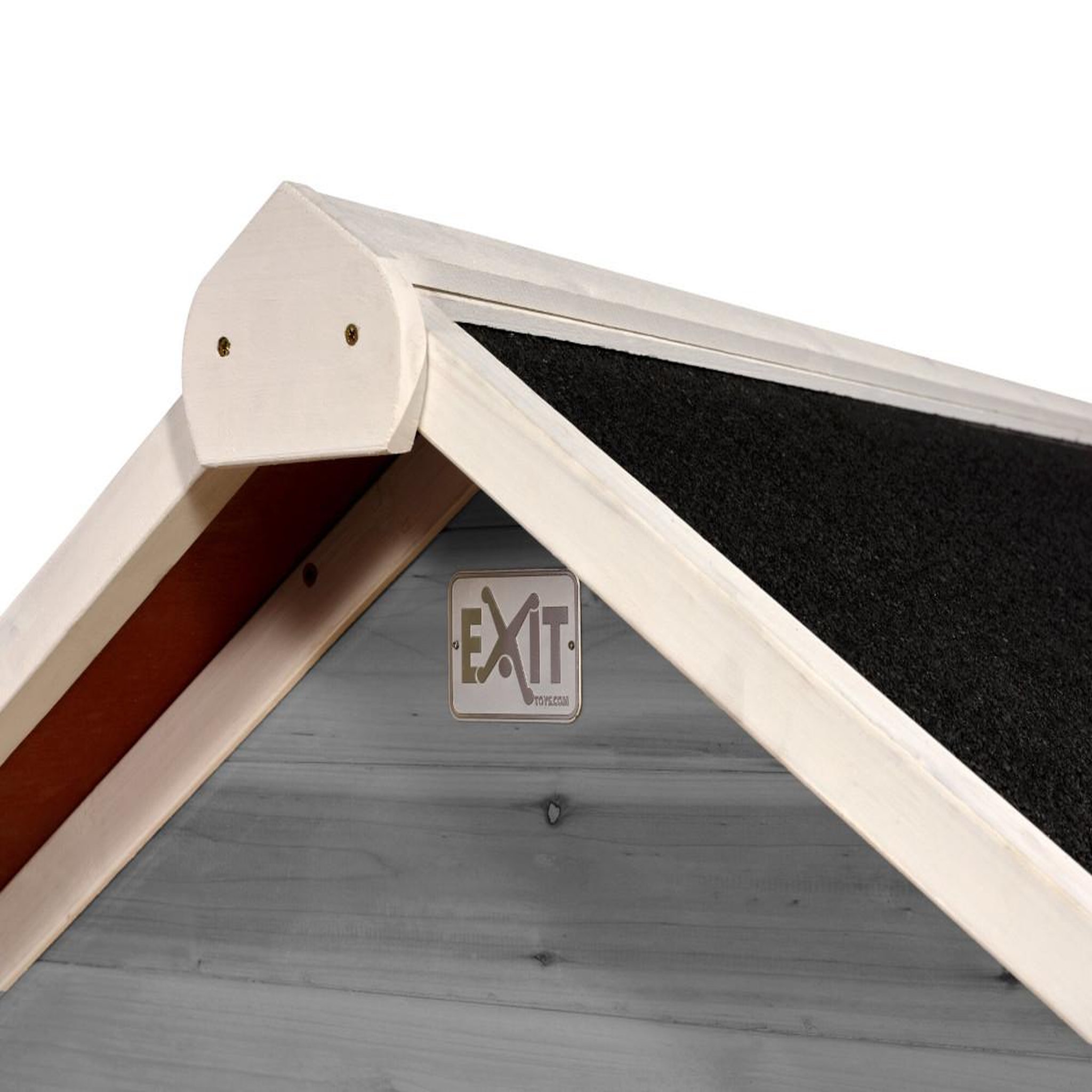 Voir la diapositive 4 : EXIT TOYS Maisonnette en bois pour enfants loft 150 gris - exit toys