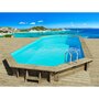 Habitat et Jardin Piscine bois   Ibiza   - 8.57 x 4.57 x 1.31 m + Pompe à chaleur 6.1 kW