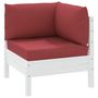 Voir la diapositive 3 : VIDAXL Coussins de palette lot de 3 rouge bordeaux tissu oxford