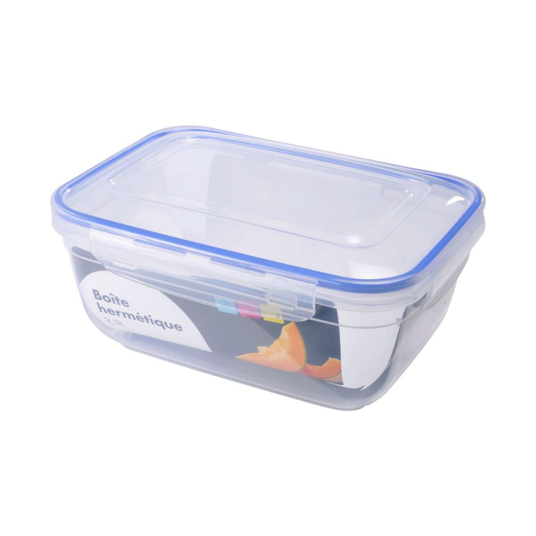 HOMEA Boîte de Conservation  Hermétique  2,3L Bleu