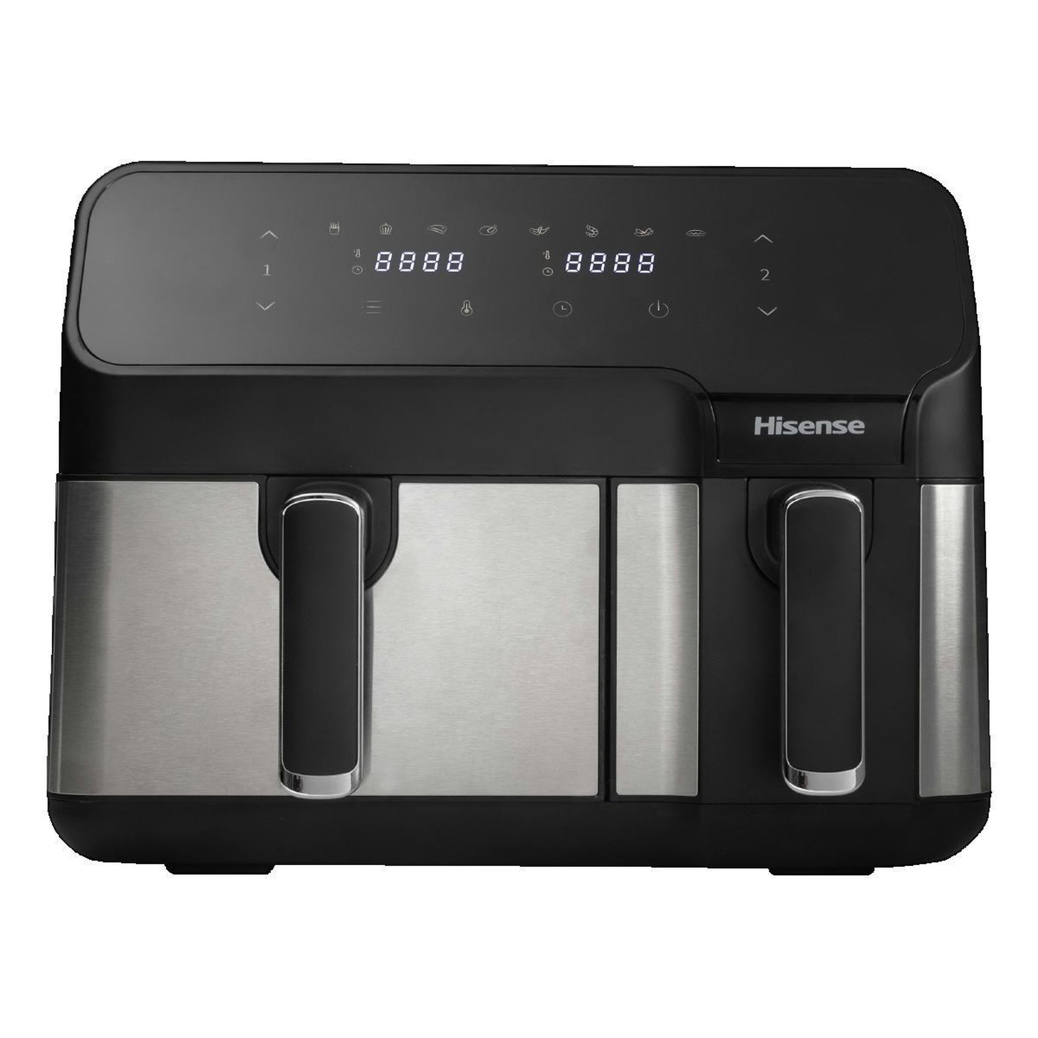 Voir la diapositive 2 : Hisense Friteuse à air chaud Hisense HAF2900D Double panier 8.6L Noir