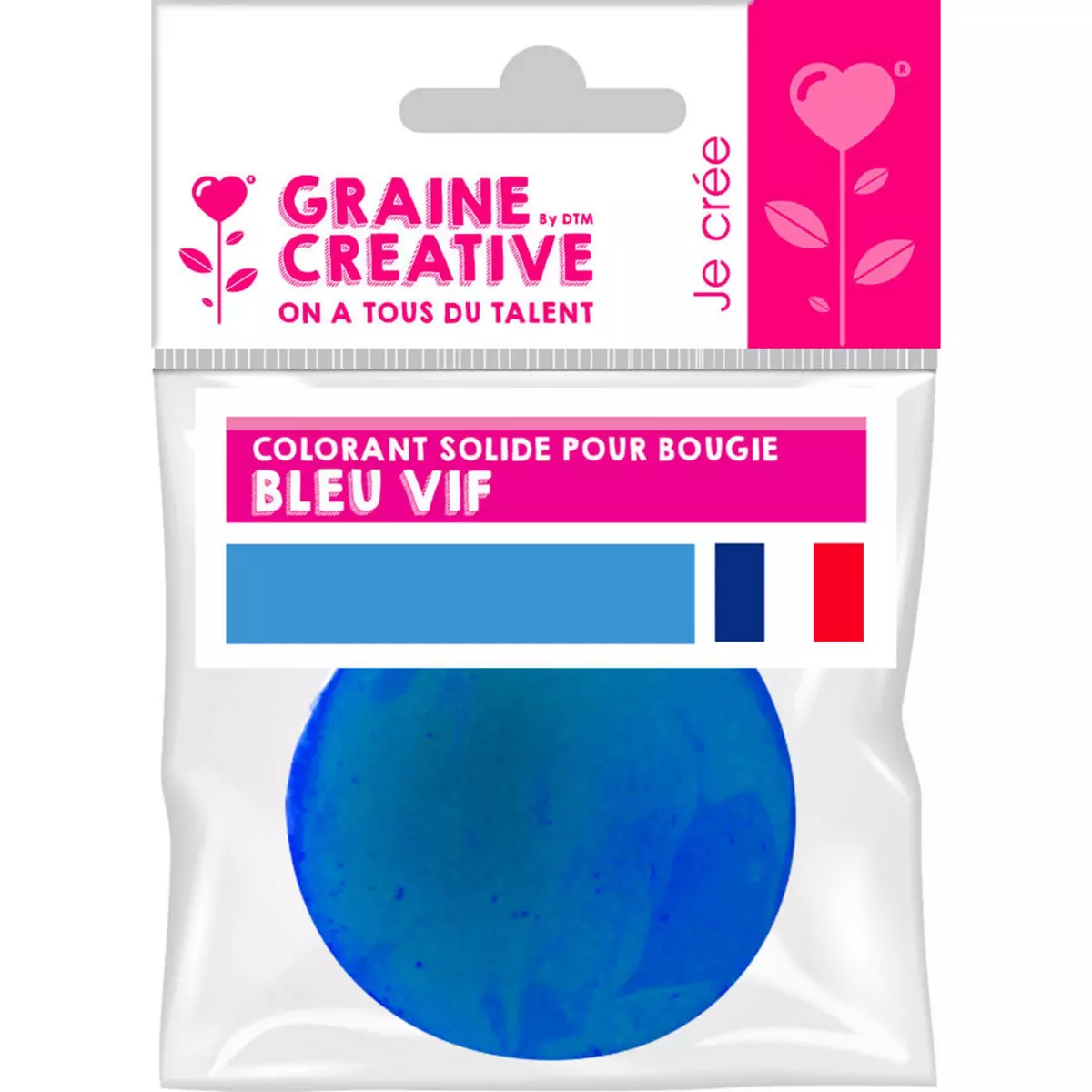 Graines Creatives colorant solide pour bougie 20 g Bleu