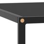 VIDAXL Table basse Noir avec verre noir 60x60x35 cm