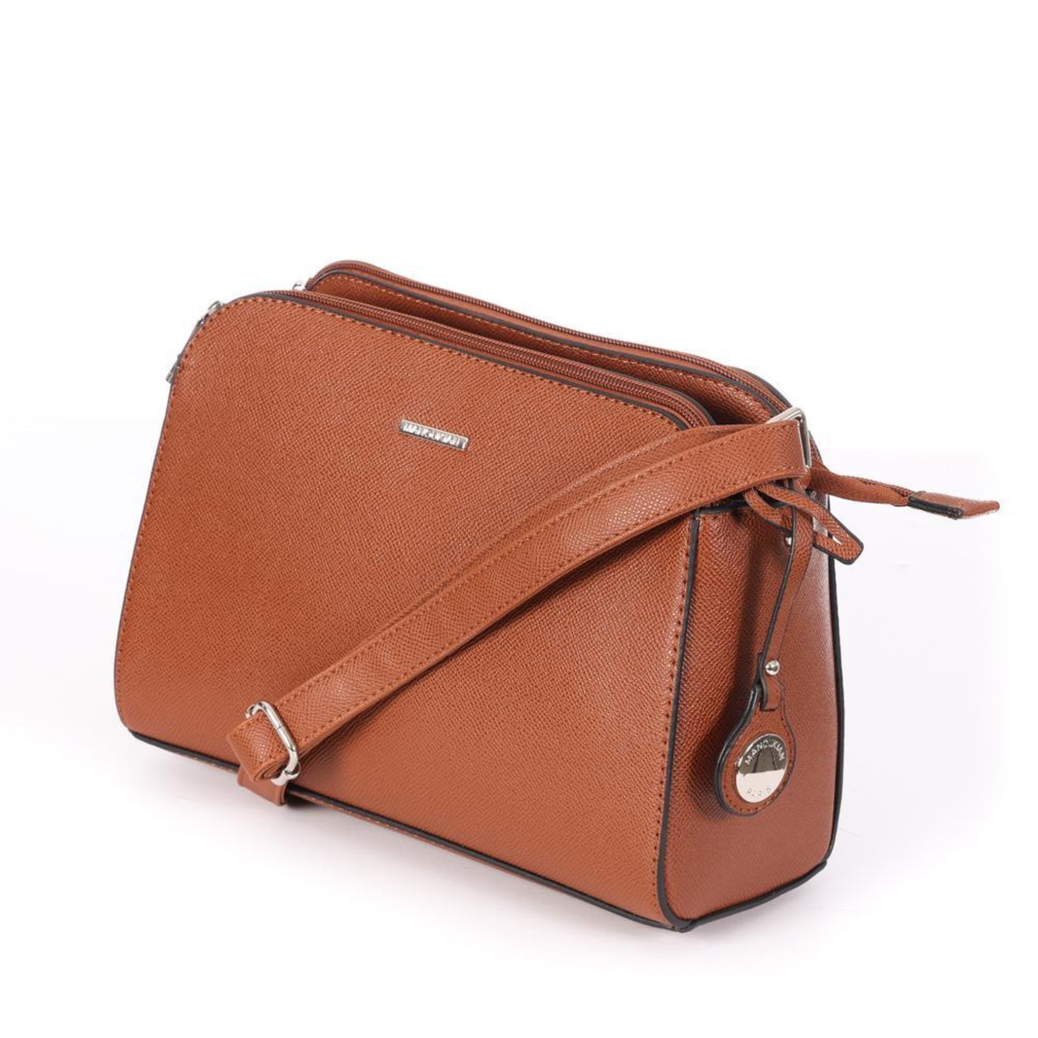 Voir la diapositive 5 : MANOUKIAN Sac à Bandoulière Camel Femme Manoukian OLIVIA