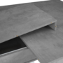 Voir la diapositive 6 : ID MARKET Table à manger extensible rectangle EDEN 6-10 personnes béton et blanc 160-200 cm