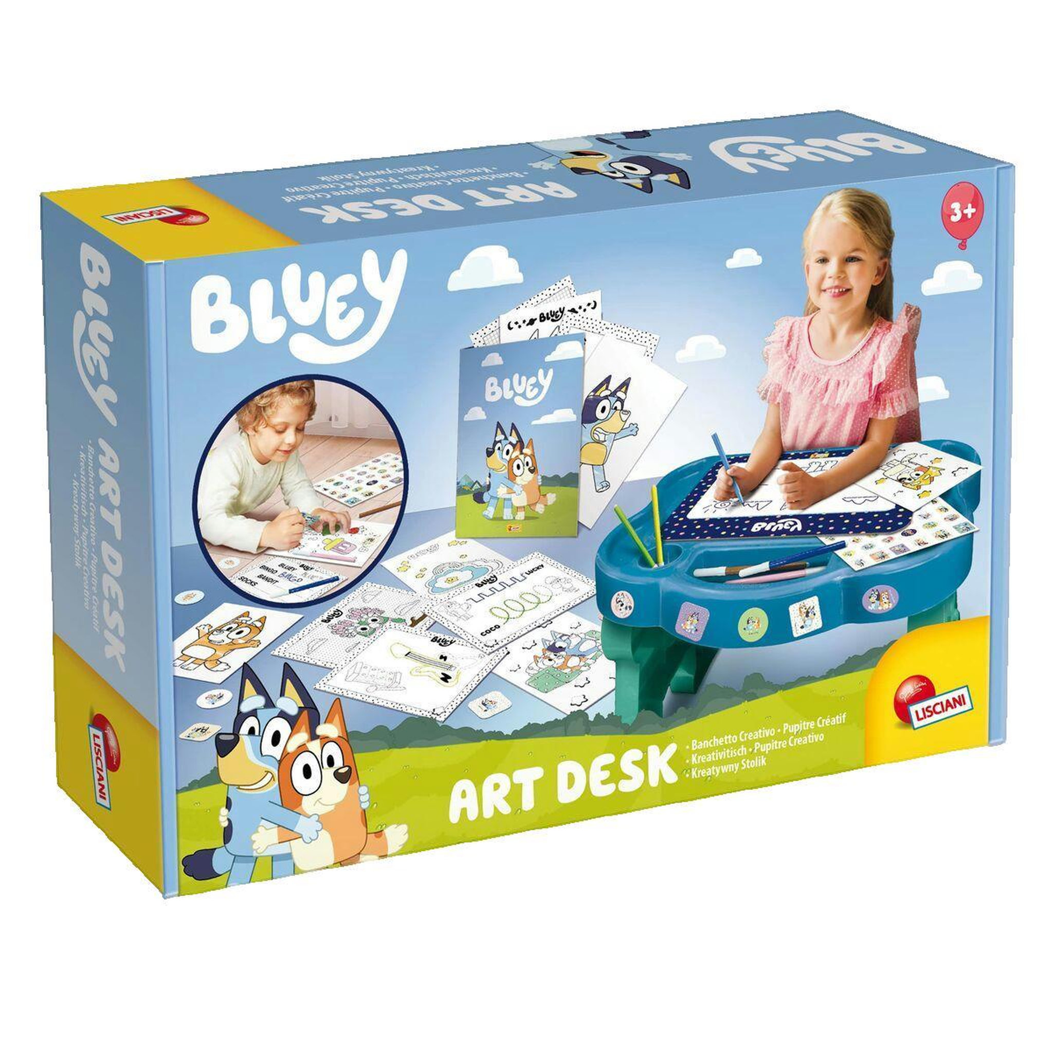 Liscianigiochi Bureau artistique Lisciani Bluey coloré