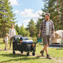 Voir la diapositive 6 : OUTSUNNY Chariot de transport pliable 60L porte arrière rabattable noir