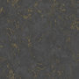 Voir la diapositive 1 : DUTCH WALLCOVERINGS DUTCH WALLCOVERINGS Papier peint Motif de marbre Noir et dore