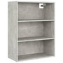 Voir la diapositive 2 : VIDAXL Armoire murale suspendue Gris beton 69,5x32,5x90 cm