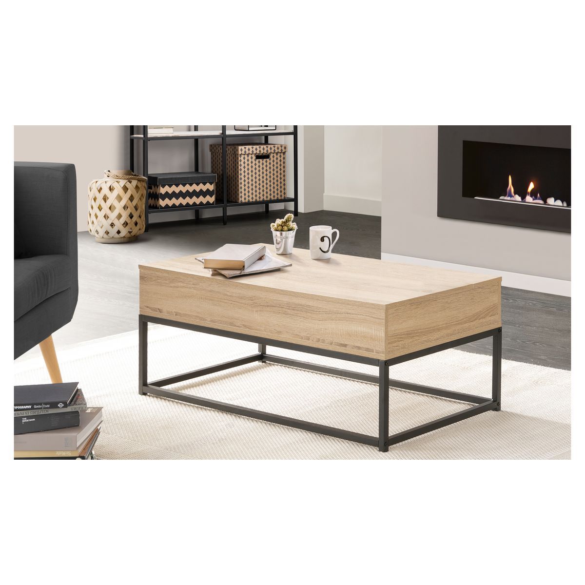 Table basse avec plateau relevable HOUSTON