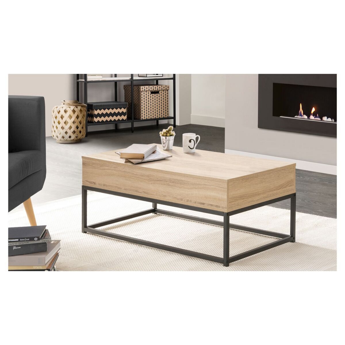 Table basse avec plateau relevable HOUSTON