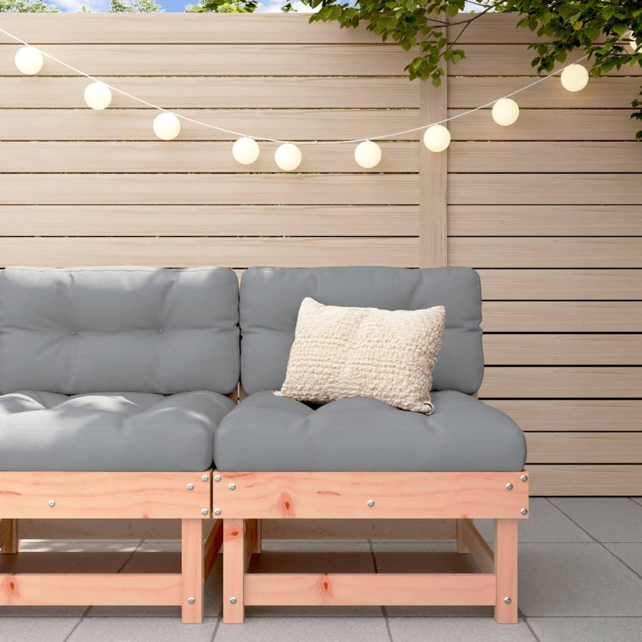 VIDAXL Canape central de jardin bois massif douglas