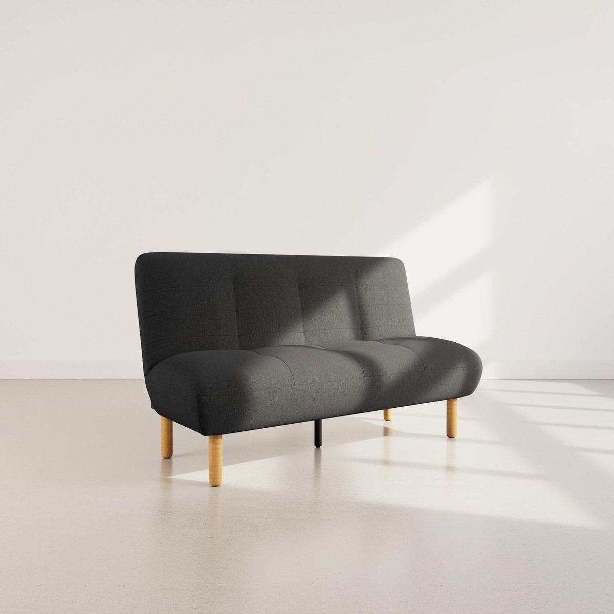 BEST MOBILIER Soan - banquette 2 places convertible clic-clac en velours texturé