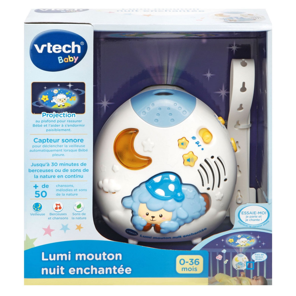 VTECH Veilleuse Lumi mouton nuit enchantée bleu