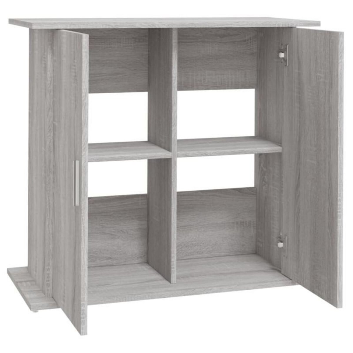 VIDAXL Support pour aquarium sonoma gris 81x36x73 cm bois d ingénierie