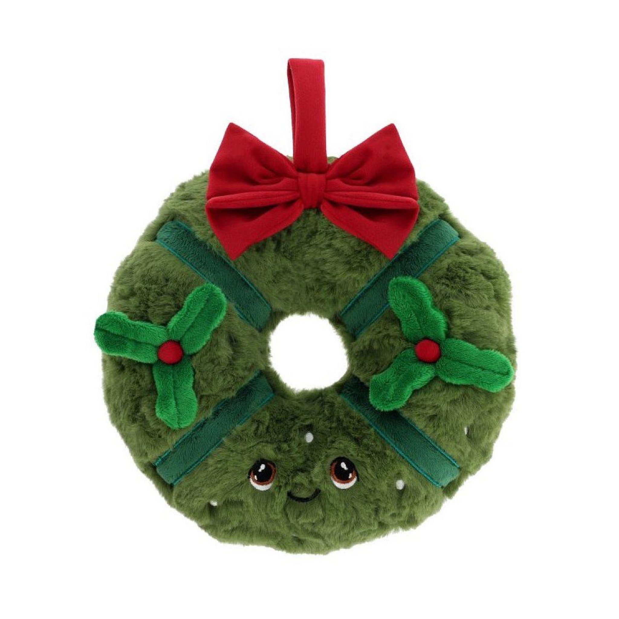 KEEL TOYS Peluche Couronne de Noel - 22 cm