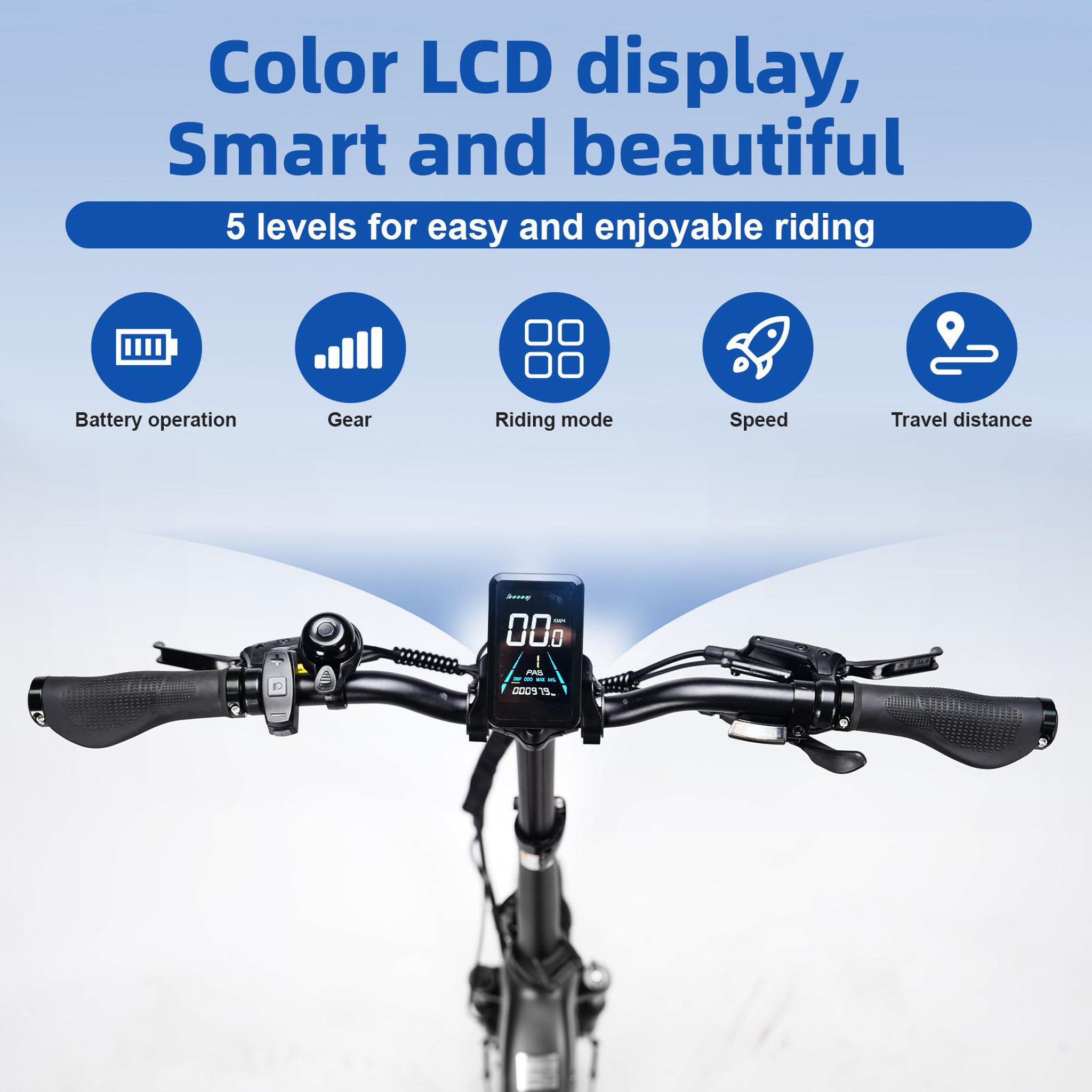 Voir la diapositive 5 : TTGO Vélo électrique pliant TTGO F7 250 W