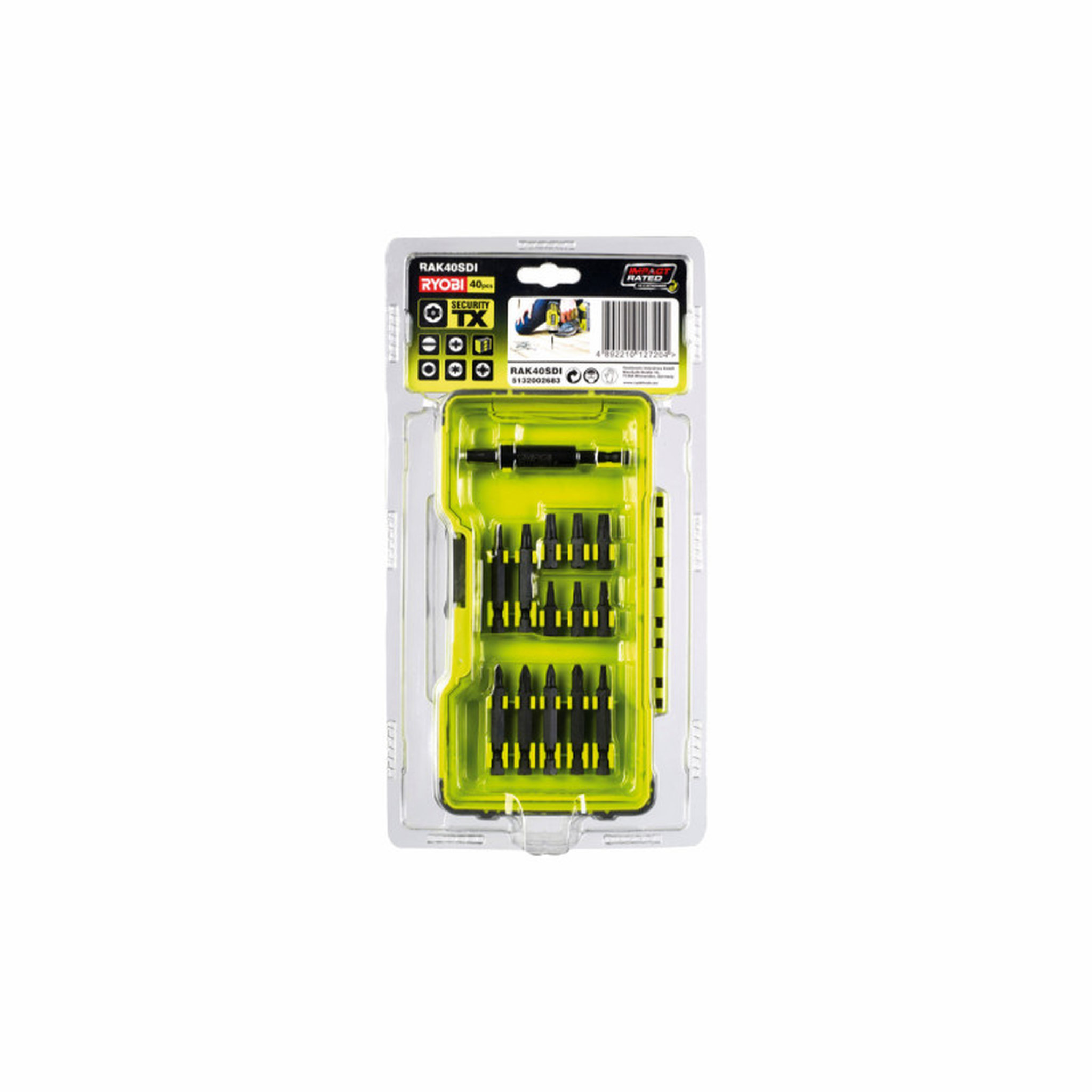 Ryobi Coffret RYOBI 40 accessoires de vissage - RAK40SDI