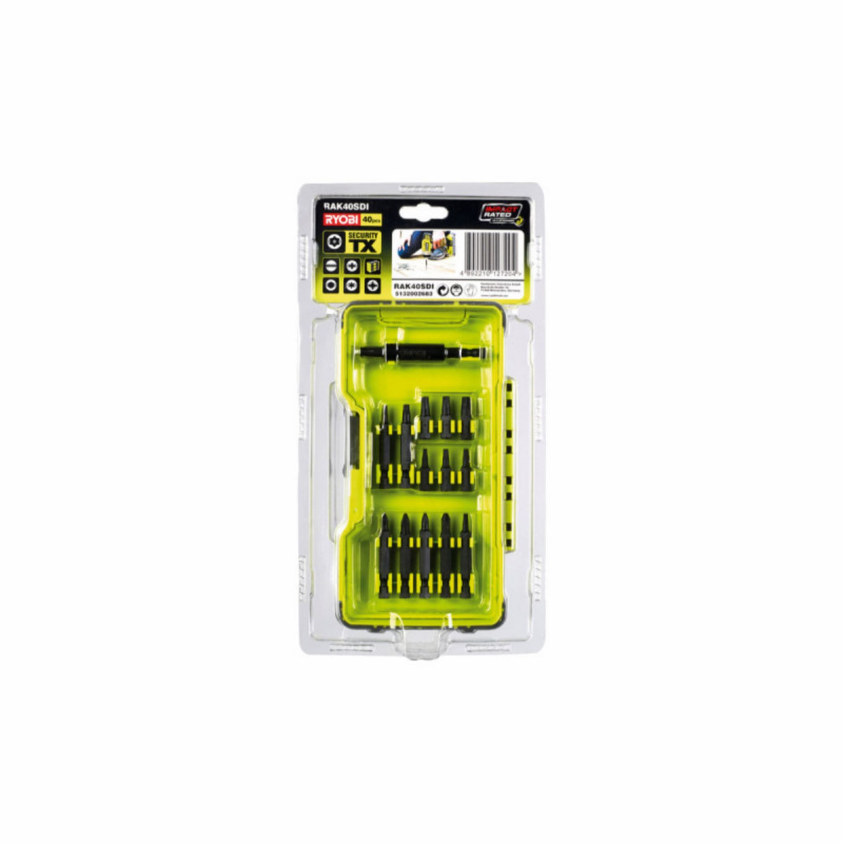Ryobi Coffret RYOBI 40 accessoires de vissage - RAK40SDI