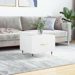 VIDAXL Table basse blanc 50x50x40 cm bois d'ingenierie