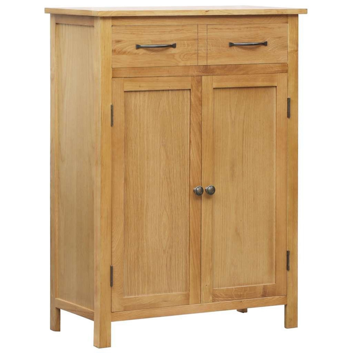 VIDAXL Armoire a chaussures 76x37x105 cm Bois de chene solide