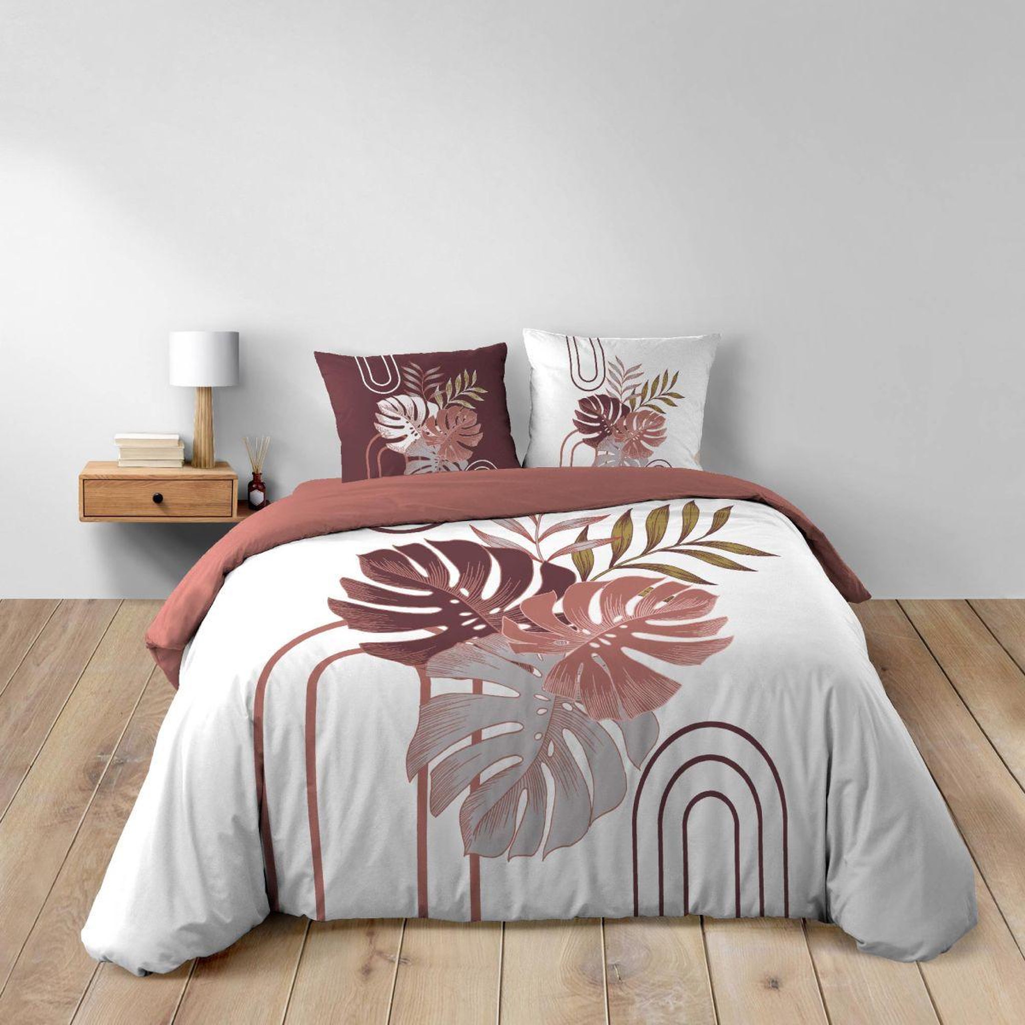 Voir la diapositive 5 : Douceur d'Intérieur Parure de lit 3 pièces  astria  240x220cm rose