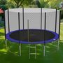 Voir la diapositive 3 : JUMP4FUN Trampoline pour enfant Jump4Fun Deluxe filet extérieur -14FT (427 cm)