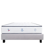 LUXURY LITERIE Ensemble literie ressorts, Patriote Ferme, Gris. Coloris disponibles : Gris