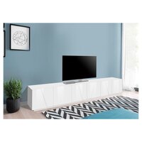 Petit meuble tv en bois noir Finca Woood - 50cm