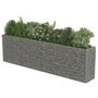 Voir la diapositive 4 : VIDAXL Lit sureleve a gabion Acier galvanise 360x50x100 cm