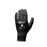 Ks Tools Boîte de 12 paires de gants KS TOOLS - Microfibres - Noir - Taille M - 310.0324