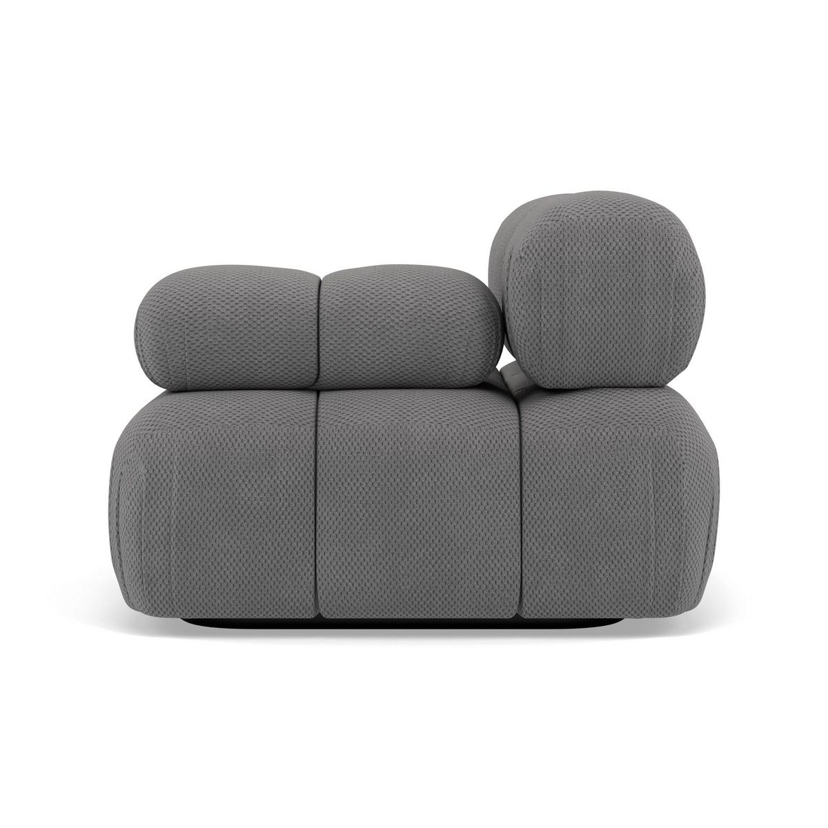 LISA DESIGN Ruby - module d'assise droit en velours texturé