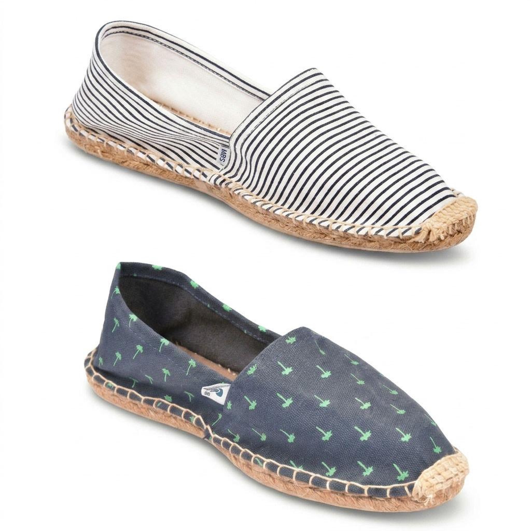 Voir la diapositive 1 : OZABI OZABI Pack 2 Paires Espadrilles Homme Semelle Corde Jute