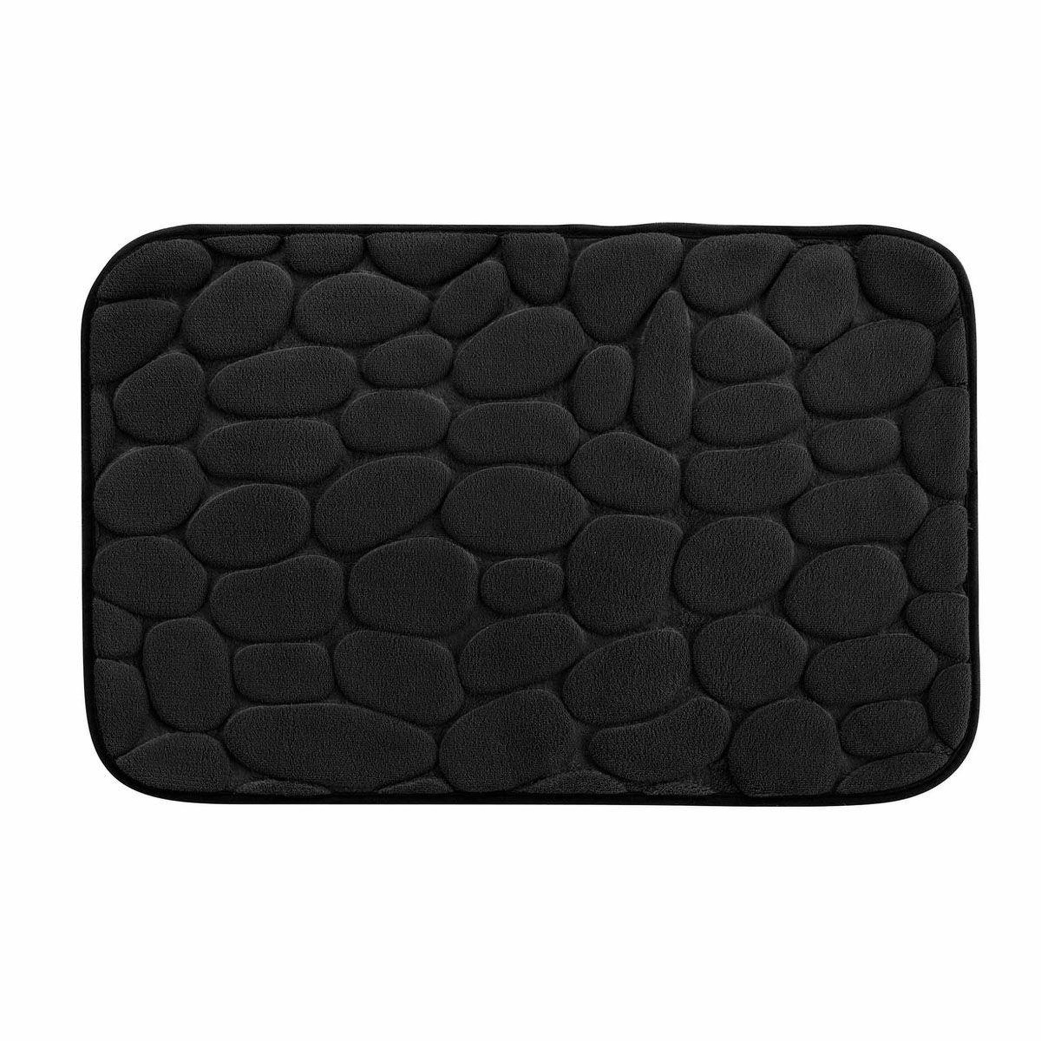 Douceur d'Intérieur Tapis de bain  ricochet  50x80cm noir