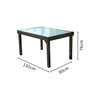 Voir la diapositive 5 : CONCEPT USINE Table de jardin extensible en aluminium grise BRESCIA